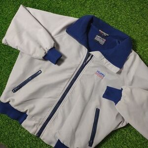 VINTAGE BOMBER JACKET HUFFY SPORTS MADE IN USA POLAR FLEECE SIZE MENS XL VTG